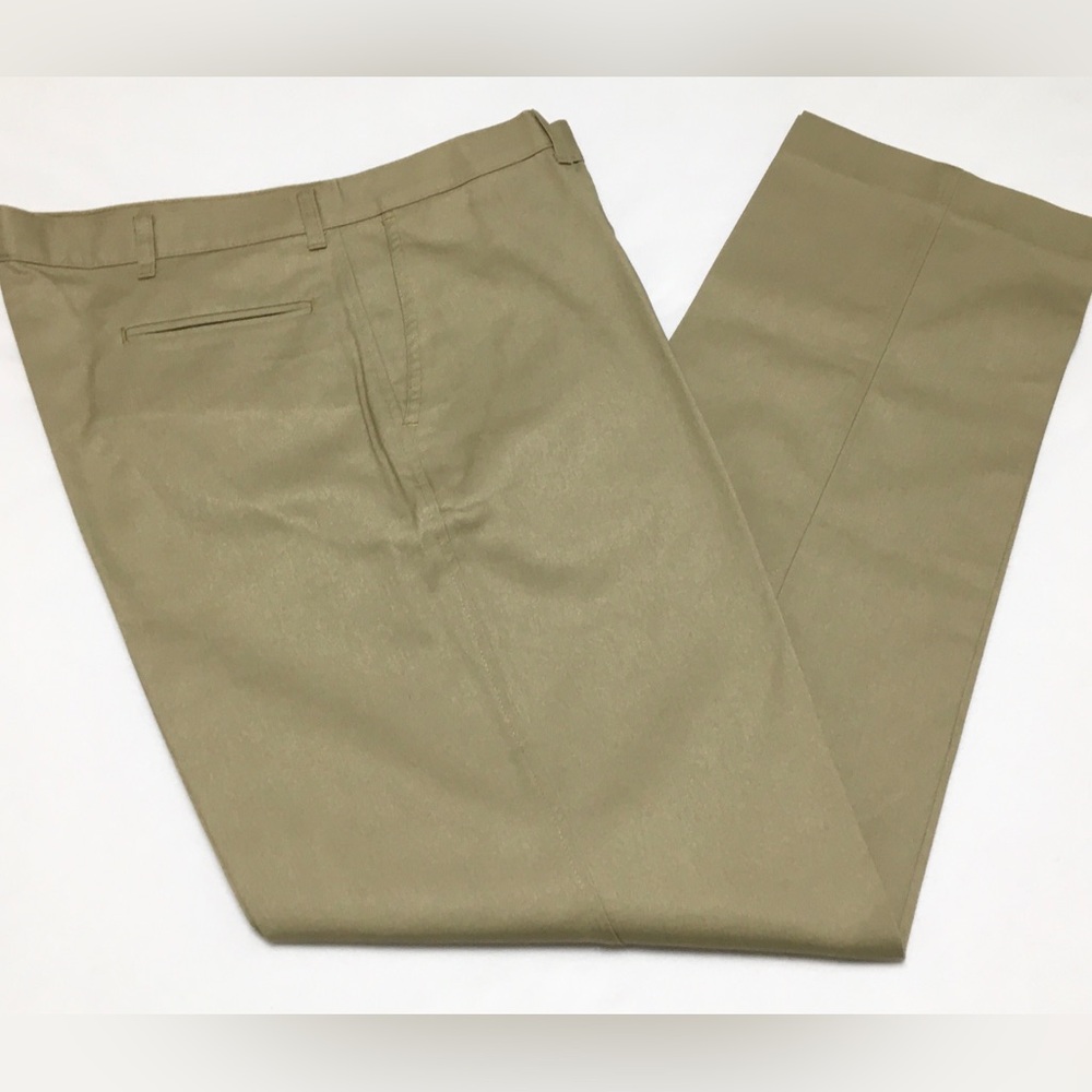 Edwards Men's 38x34 Poly Cotton Woven Khaki Beige Casual Work Pants